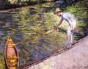 Gustave Caillebotte Boater Pulling on His Perissoire Germany oil painting artist
